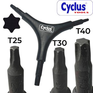 Cyclus Y Multi Torx Steckschl&uuml;ssel T25,T30,T40