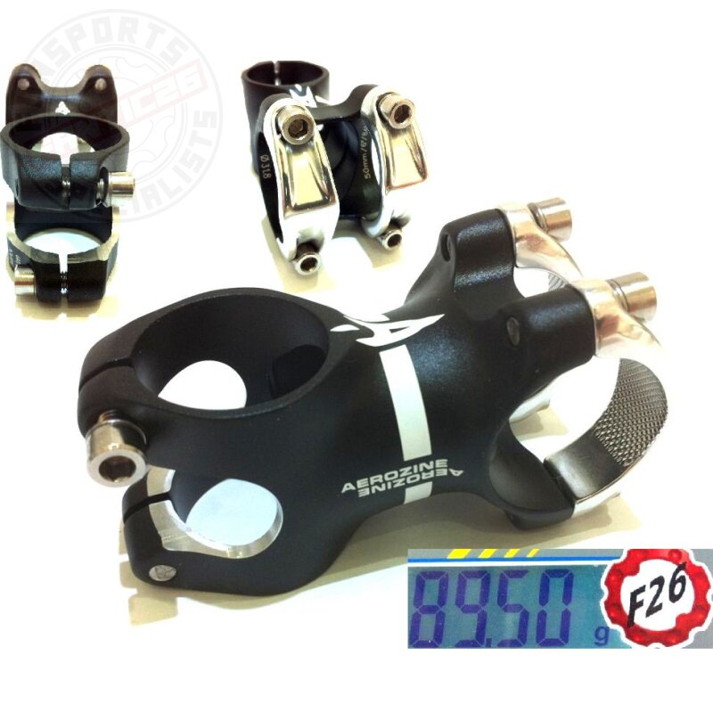 Aerozine Xs.1.0 Sl Fahrrad Mtb Vorbau schwarz 50 mm 31.8 6grad