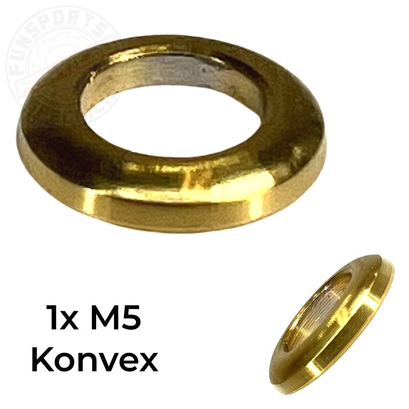 Titan M5 Konvex Ausgleichscheibe Gold