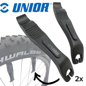 Unior Composite Fahrrad Reifenheber Glasfaser verstärkt Montage Hebel 2 Stück