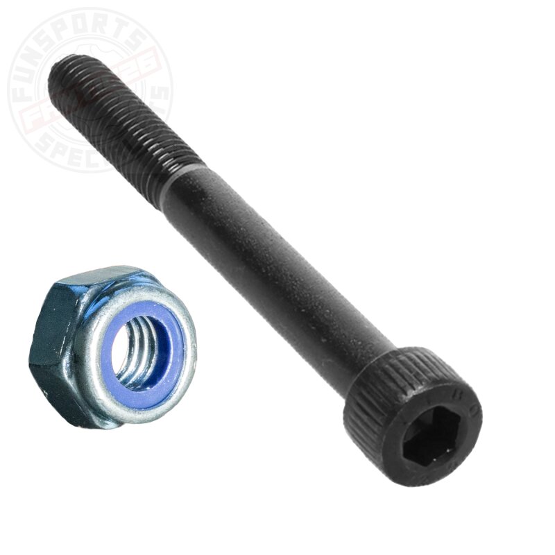 Fantic26 M8 Stunt-Scooter Achse 12.9 Industrie Innensechskant + M8 selbstsichernde Mutter 70mm