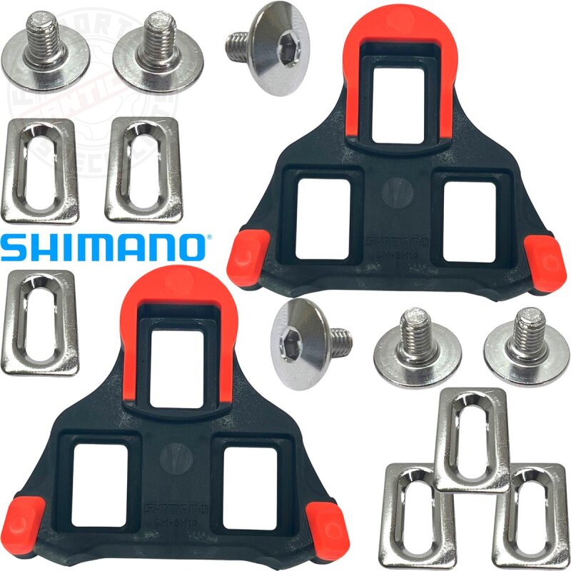 Shimano SPD SL Schuhplatten Cleat Set SM-SH-10 fixe mode rot