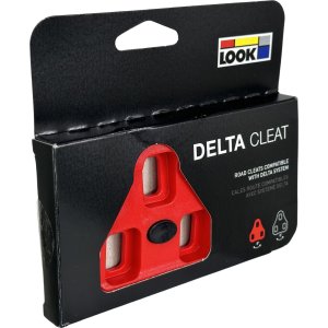 Look Delta Fahrrad Pedal Schuhe Cleats Pedalplatten (Paar) rot