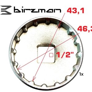 Birzman BB Innenlagerschlüssel Tretlager Nuss für Hollowtech II