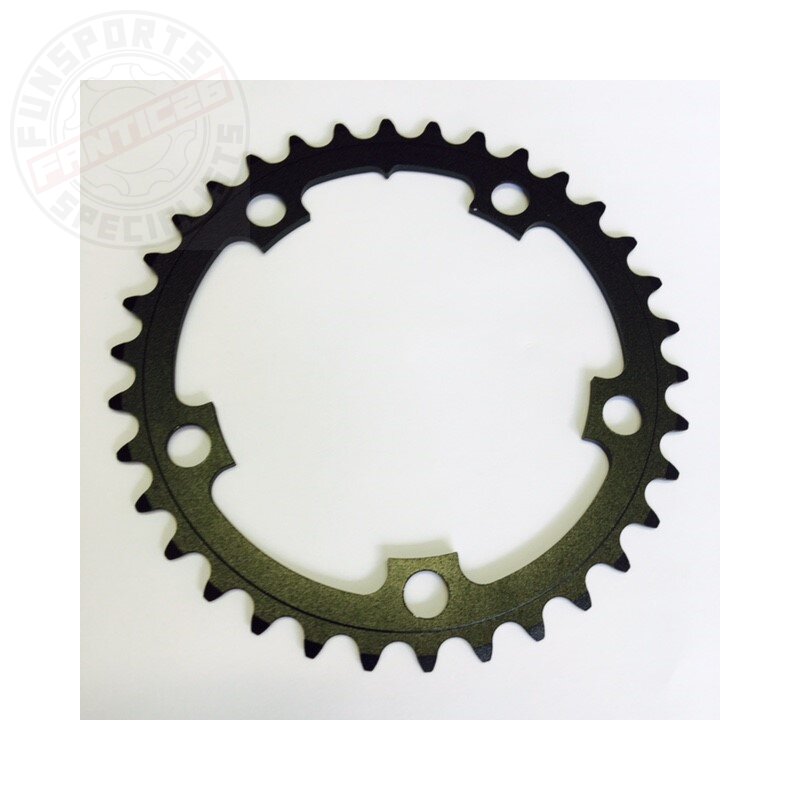 Aerozine Road Kettenblatt schwarz 5 Arm 110mm Lochkreis (34T)