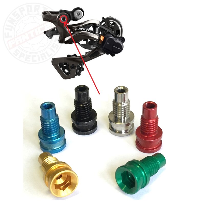 F26 XTR Schaltwerk Gelenkbolzen für Shimano M972, M980, M985 Aluminium Grün