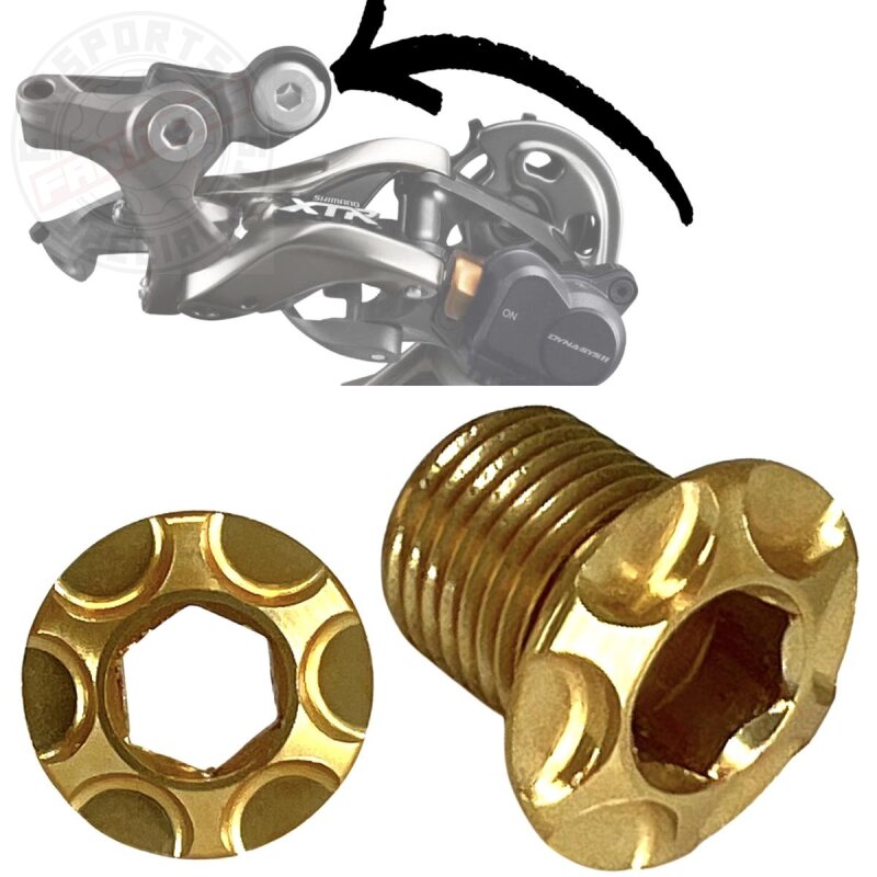 F26 Aluminium Befestigungsbolzen für Shadow Schaltwerke Gold