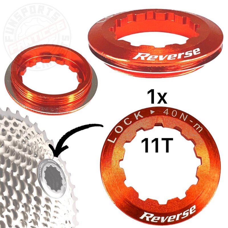 Reverse Kassettenverschlussring orange