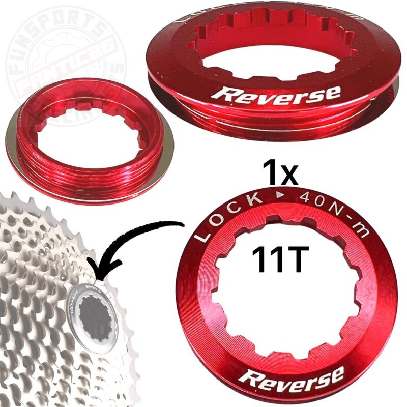 Reverse Kassettenverschlussring rot