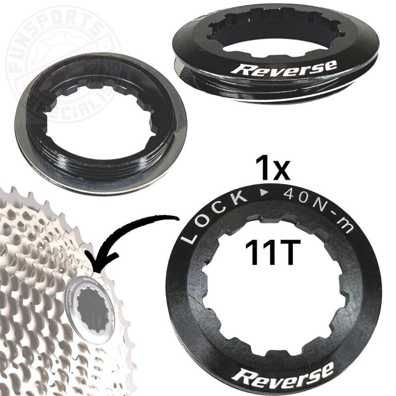 Reverse Kassettenverschlussring schwarz