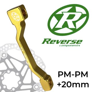 Reverse Bremsscheiben Adapter PM-PM &Oslash; 180mm +20mm Gold