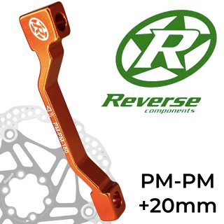Reverse Bremsscheiben Adapter PM-PM Ø 180mm +20mm Orange
