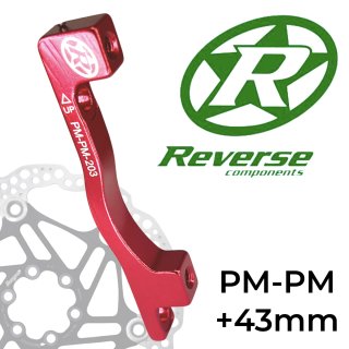 Reverse Bremsscheiben Adapter PM-PM &Oslash; 203mm Rot