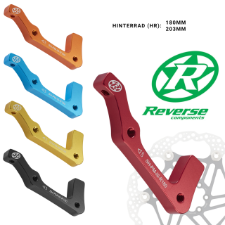 Reverse Bremsscheiben Adapter Shimano IS-PM Ø 180/203 für Hinterbremsen