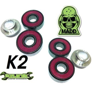 MGP MADD Gear Krunk K2 Kugellager Set 4x608 2rs (8x22x7) + 2x Spacer