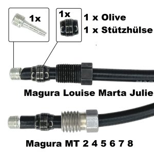 Magura Olive / Klemmring 0720916 + Stützhülse 0720825