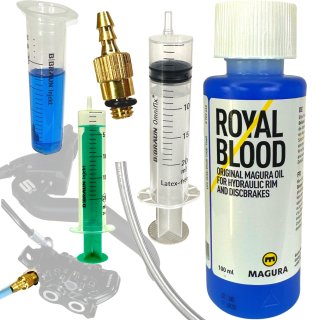 Service Kit inkl. 100ml Royal Blood für MAGURA Scheibenbremsen Marta/Louise/Julie/MT2-8 (Nr.1)