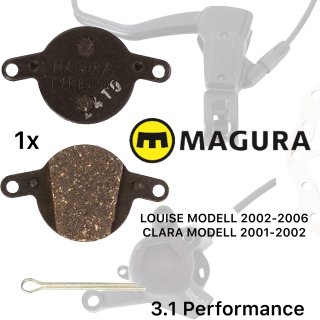 Magura Bremsbeläge 3.1 Louise ab 2002-2006, Clara ab 2001-2002 0721324