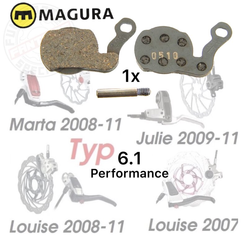 Magura Bremsbeläge 6.1 Louise ab 2007 Marta 2009 Julie HP 2009 performence Scheibenbremse 0721418