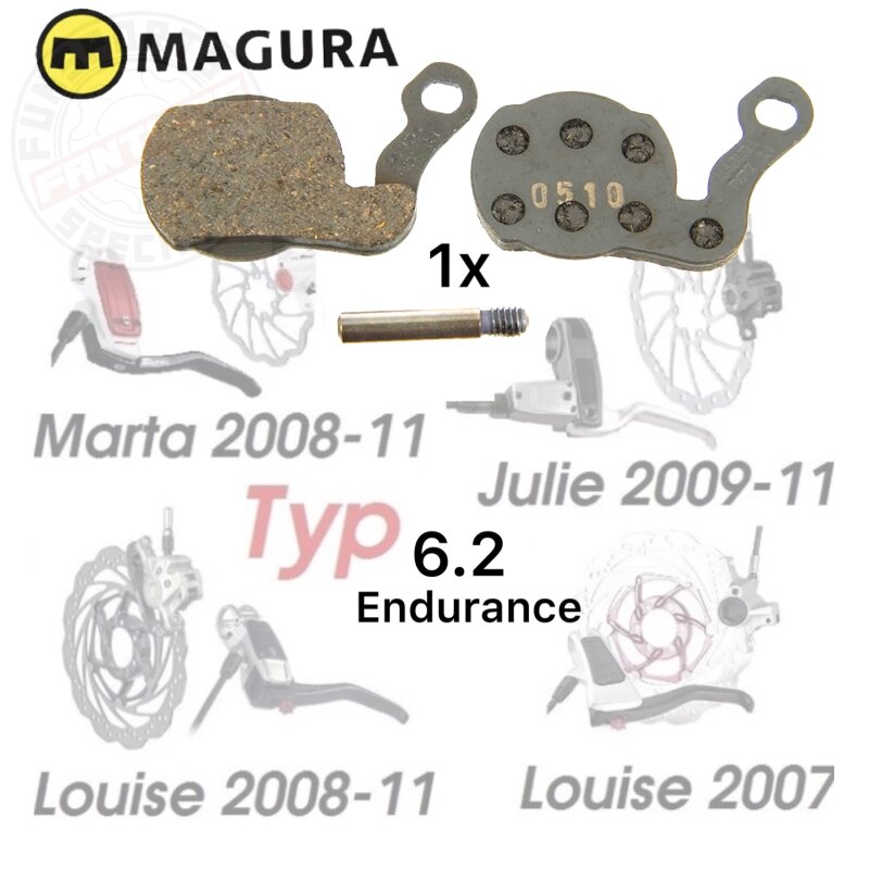 Magura Bremsbeläge 6.2 Louise ab 2007, Marta 2009, Julie HP 2009 Magura Disc Endurance...