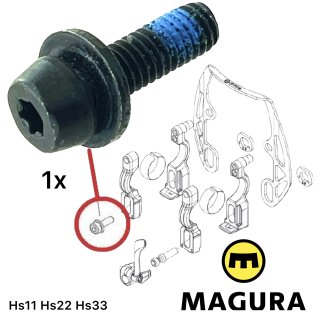 1x Magura M6 Torx T25 Befestigungsschraube für Bremszylinder (0720934)