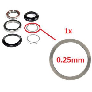 Alu Distanzring/Microspacer 0.25mm für integrierte 1...