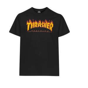 Thrasher T-Shirt Flame schwarz M
