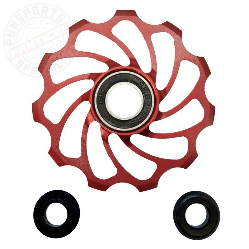 F26 Storm SL Schaltwerksrolle 11T Alu rot