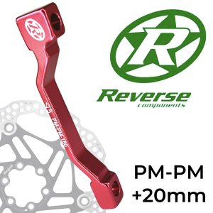 Reverse Bremsscheiben Adapter PM-PM Ø 180mm +20mm Rot
