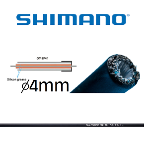 Shimano 1m Schaltaußenhülle SP41 4mm schwarz