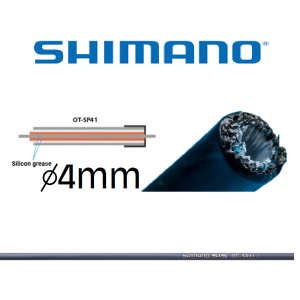 Shimano 1m Schaltaußenhülle SP41 4mm grau