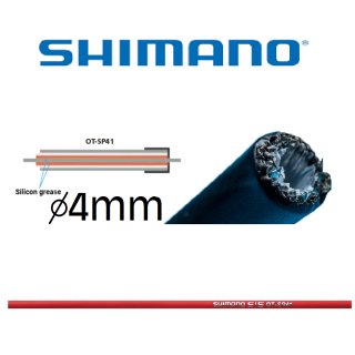 Shimano 1m Schaltau&szlig;enh&uuml;lle SP41 4mm rot