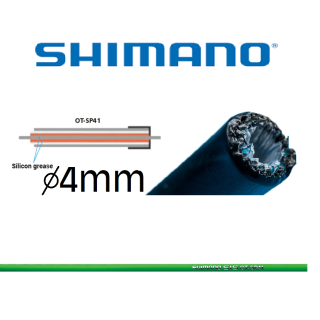 Shimano 1m Schaltaußenhülle SP41 4mm grün