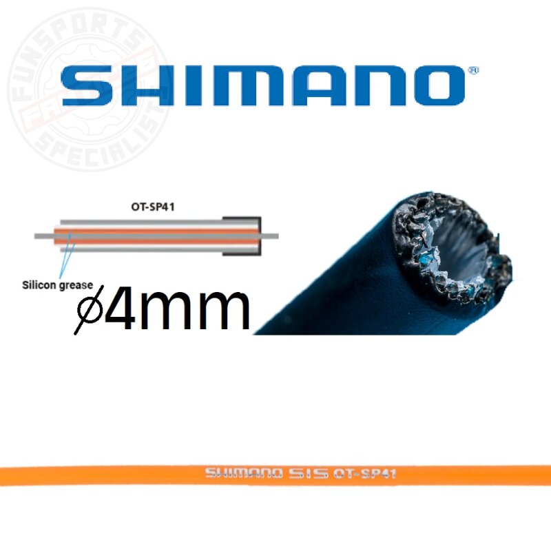 Shimano 1m Schaltaußenhülle SP41 4mm orange