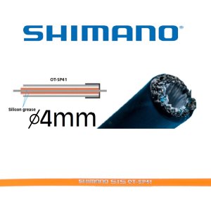 Shimano 1m Schaltau&szlig;enh&uuml;lle SP41 4mm orange