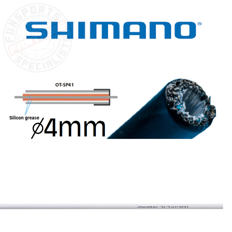 Shimano 1m Schaltaußenhülle SP41 4mm weiß