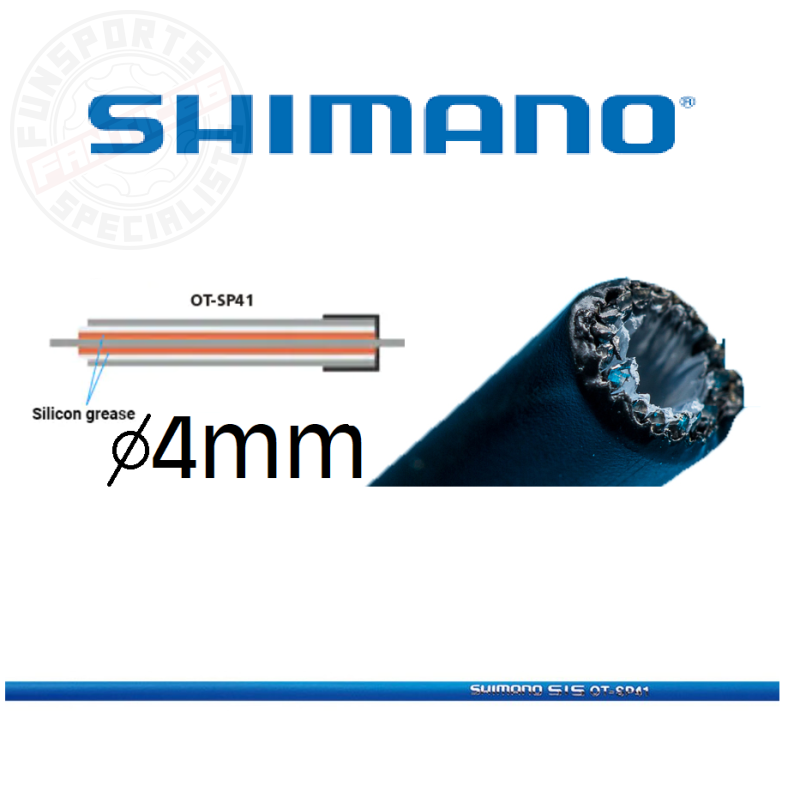 Shimano 1m Schaltaußenhülle SP41 4mm blau