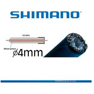 Shimano 1m Schaltau&szlig;enh&uuml;lle SP41 4mm blau