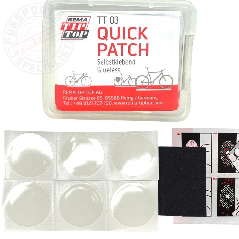 Rema Tip Top Fahrrad Reparatur Set Quick Patch selbstklenden TT03