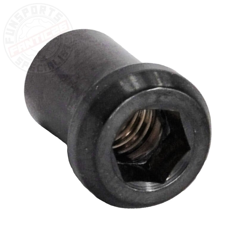 Titan M6 Bremsen Hülsenmutter 8x10 Schwarz