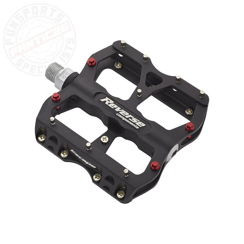 Reverse Escape Flat Fahrrad Pedal Schwarz