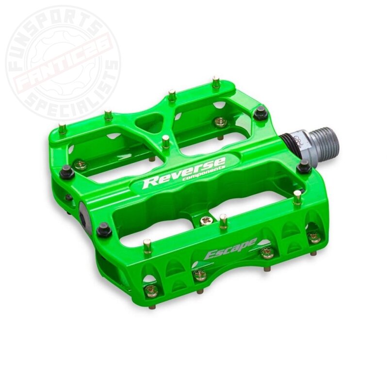 Reverse Escape Flat Fahrrad Pedal Neon Grün