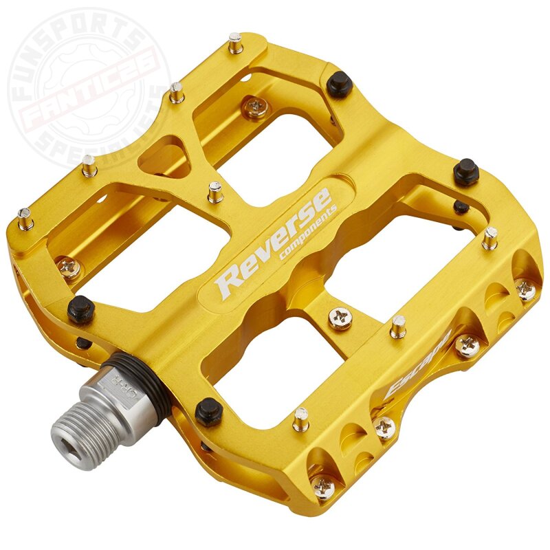 Reverse Escape Flat Fahrrad Pedal Gold