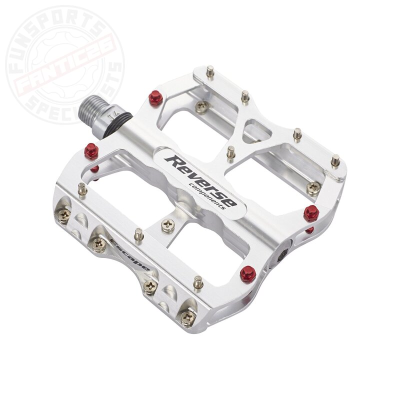 Reverse Escape Flat Fahrrad Pedal Chrome Silber