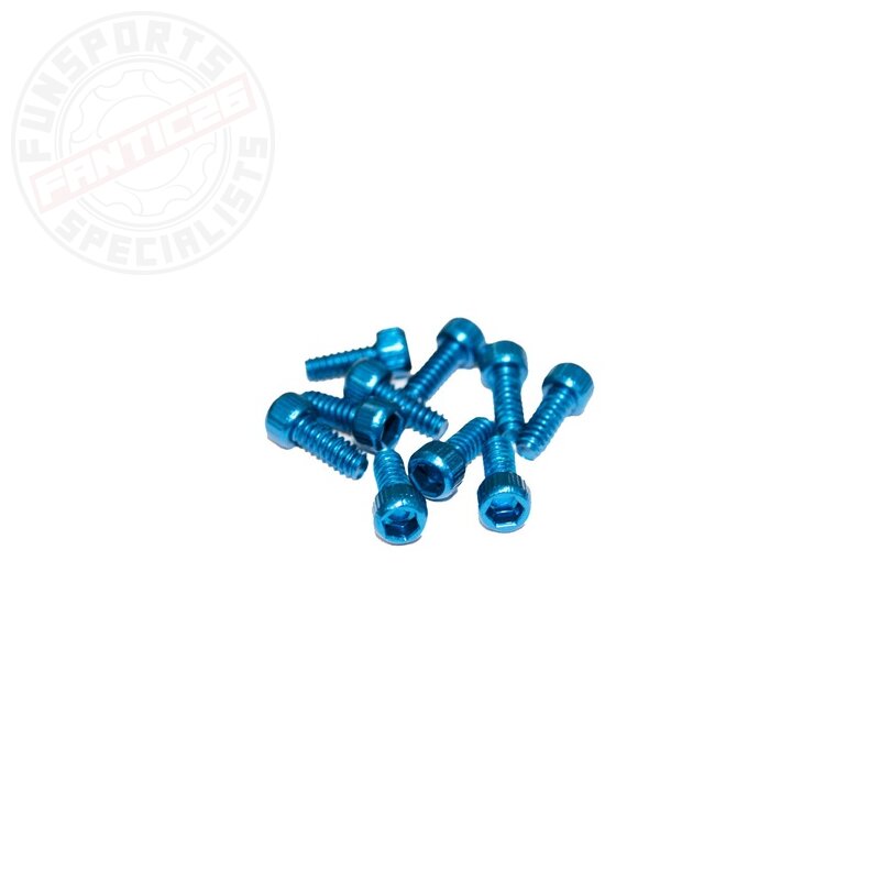 Reverse Escape Pro Pedal Pin Set 16 Stück für ein Pedal Blau