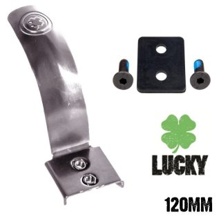 Lucky Steely 120mm Stunt-Scooter curved Flexbrake Chrome