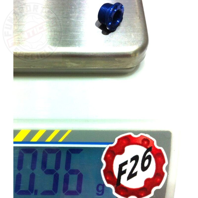 F26 Ultra SL Kettenblattschraube SRAM XX X0 X9 X7 cannondal Tune 2 x10 Kurbel M10x075 Blau
