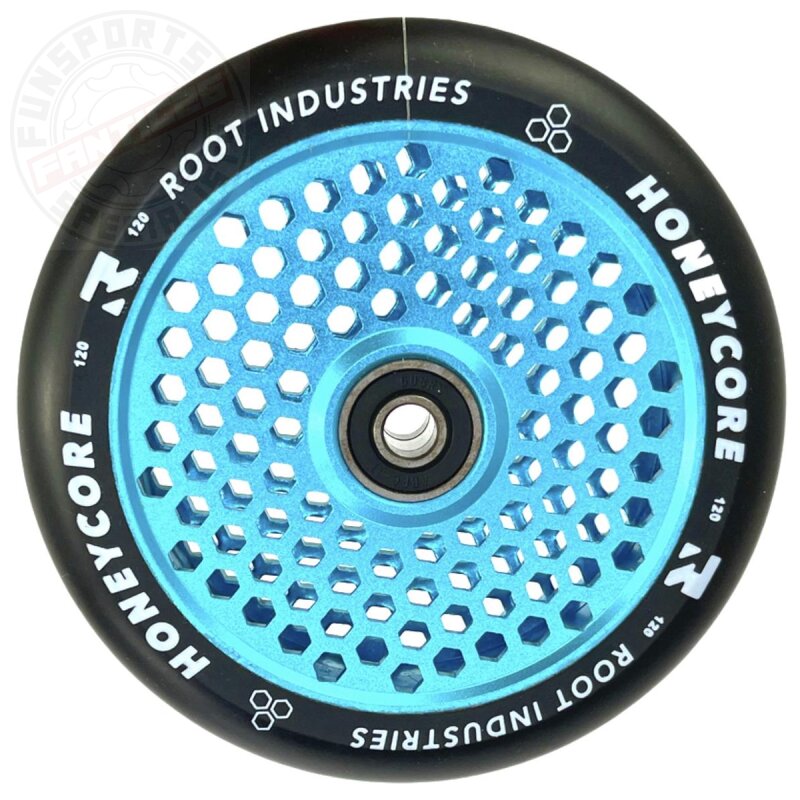 Root Industries Honeycore Stunt-Scooter Rolle 120mm Sky Blau/PU Schwarz