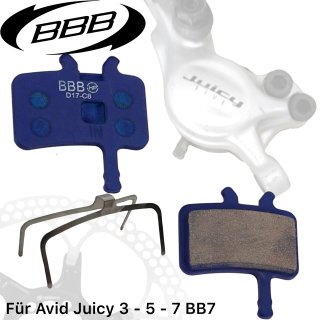 BBS-42 Scheibenbremsen Disc Bremsbeläge für Avid Juicy 3 5 7 BB86