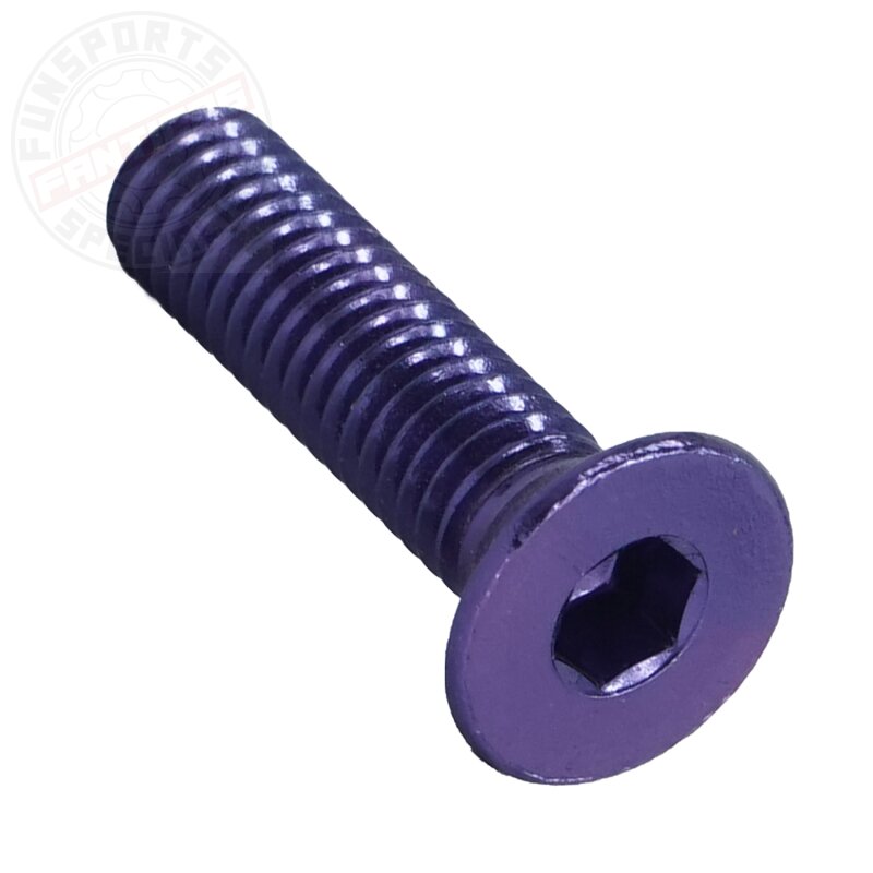 Alu M6x24 Senkkopfschraube Purple